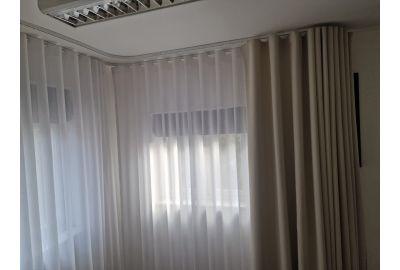 Double Wave Curtains, Blackout curtain and voile