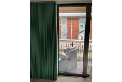 80mm Wave Curtains with Mimas Fern