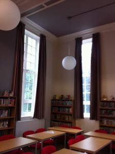 fully fitted library curtains