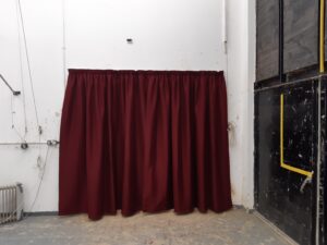 Curtain on Track over Window