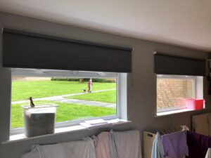 Grey Wipeable Roller Blinds