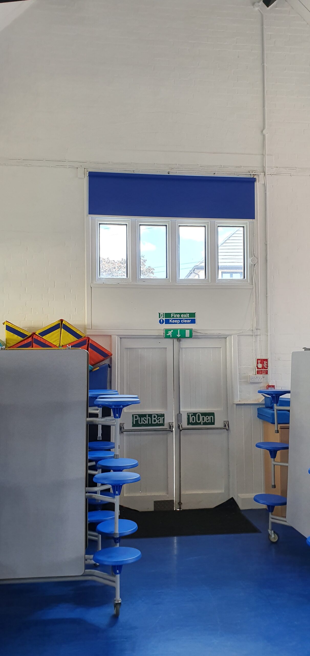 Large Blue Roller Blinds Large Blue Roller Blinds