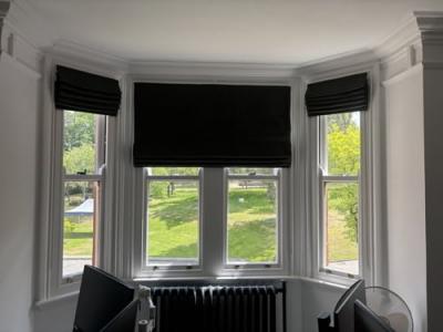 Delighted with the office roman blinds