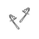 Curtain Hooks Pack Of 20 Metal for Pencil Pleat Tape