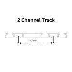 2 Channel Curtain Track
