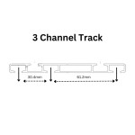 3 Channel Curtain Track