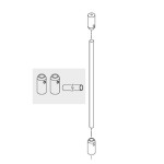 Ceiling Suspension Hanger for cubicle curtain track