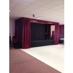 Stage Curtains Made up in Venus Claret