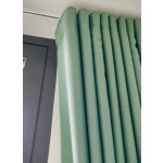 Close Up Green Made to Measure Wave Curtains