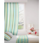 Fiesta 171 Turquoise Lime Curtains Room Shot Mock up