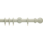 Honister 35mm Wood Curtain Pole Set French Grey