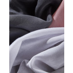 Illusion close up, soft sheer fabric white,grey,pink. Flame retardant 