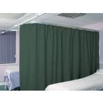 Washable Cubicle Curtains Bottle Green