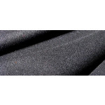 Black Wool Serge Curtains - Flame Retardant