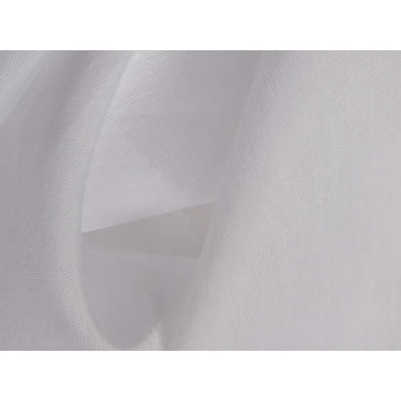 Flame Retardant Slub White Voile Curtains :Direct Fabrics