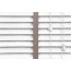 50mm Faux Wood Blinds Wood White Embossed Stone Ladder Tape