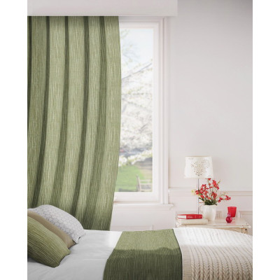 Breeze 208 Fern Green Fire Resistant Curtains