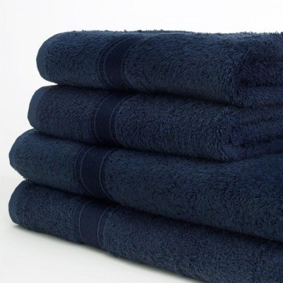 Navy Towels 480ms 4 Sizes - Not Flame Retardant 