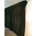 Black Wool KILO 840gms Serge Acoustic Flame Retardant Curtains
