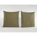 Herringbone FR 45cm x 45cm Bespoke Complete Cushion 24 Colours - Pair