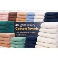Contract Quality Towels 480gms | Luxury Cotton | 4 Sizes  