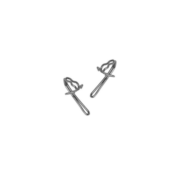 Metal curtain hooks 