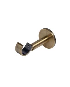 28mm IDC Adjustable Extendable Curtain Pole Support Antique Brass