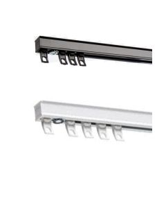 Contract Heavy Duty Curtain Track | Black or White | 60kg | CT | Wave Compatible