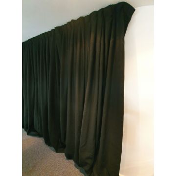 Kilo Black Wool Serge Fabric