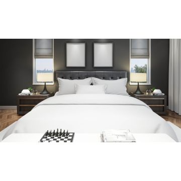 Fire Retardant Bedding BS7175 Source 7 Certified White