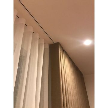Recess Curtain Track Sunken in the Ceiling