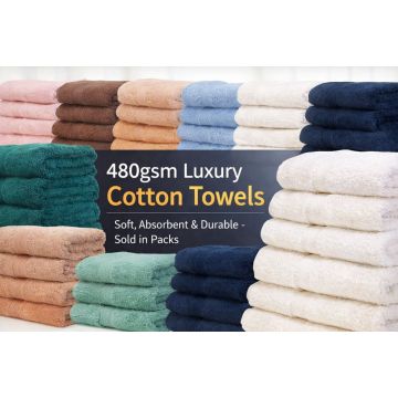 Soft Absorbent Luxury Cotton Towels