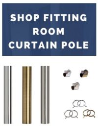 Recess Curtain Pole Kit including Brackets 35mm