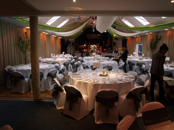 Village Hall Curtains for Wedding Receptions