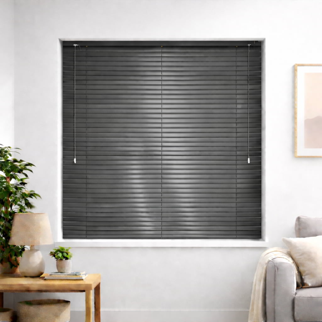 Graphite 25mm metal venetian blind
