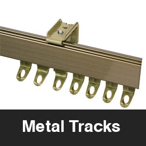 metal curtain tracks