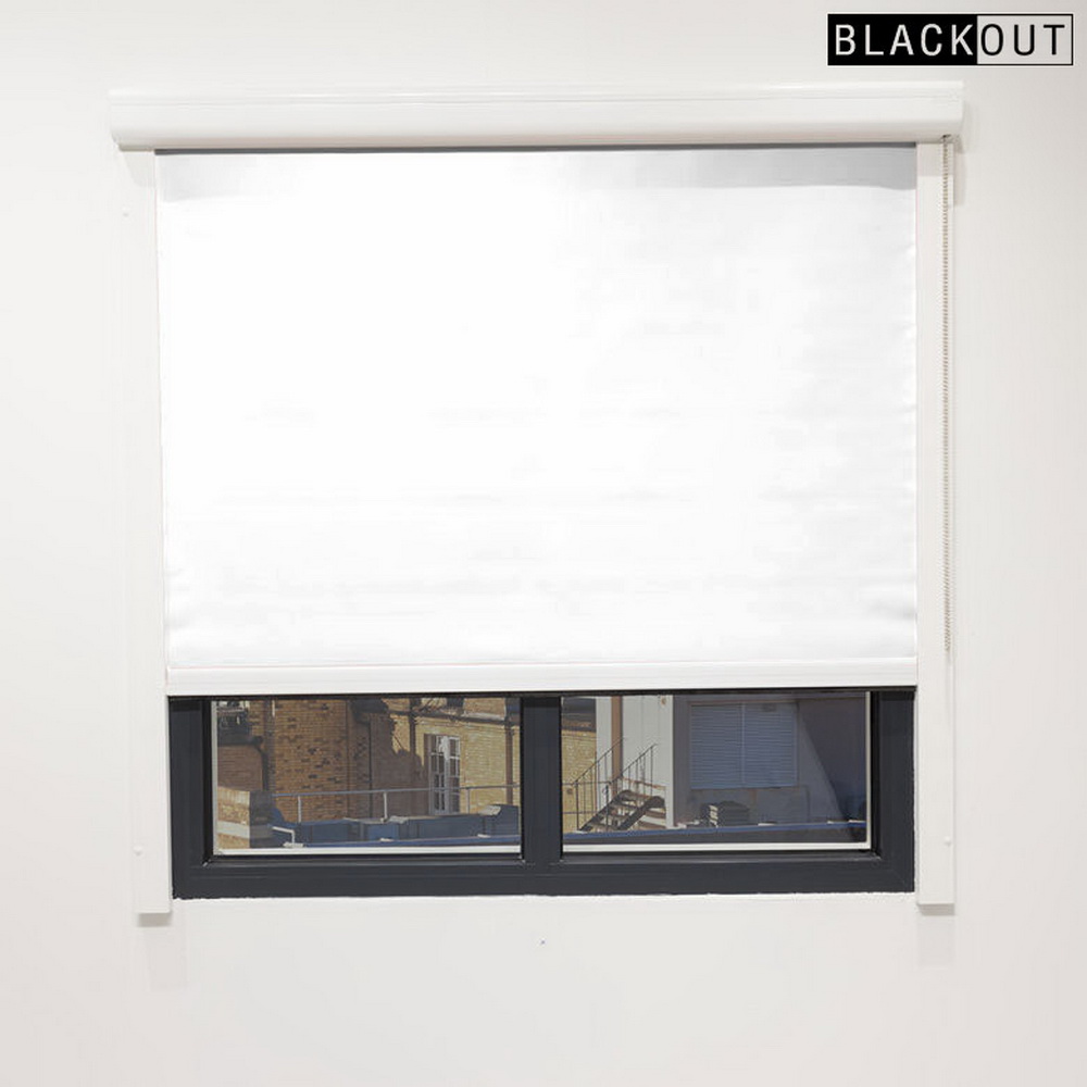 Cassette roller blind mockup in White